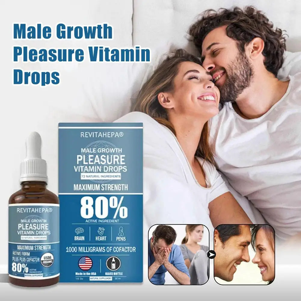 Male Growth Nutrition Drops Natural Herbal Formula Complex Men'S Drops, Super-Potent 30Ml Complex Mens Drops